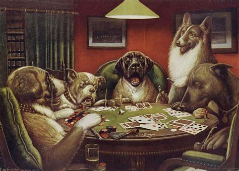 kunst hunde poker